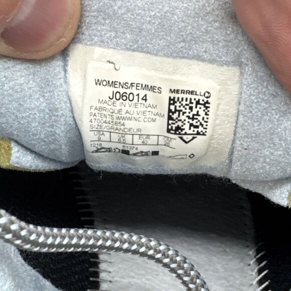 Merrell Moab 2 Womens Size 9 Hiking Shoes Gray Blue Vibram Trail Low J06014 - Picture 8 of 8